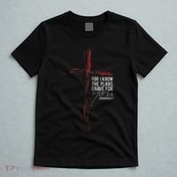Jeremiah 2911 Christian Religious Faith Verse Cross Graphic T-Shirt thumb 5