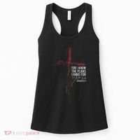 Jeremiah 2911 Christian Religious Faith Verse Cross Graphic Women's Tank Top thumb 0
