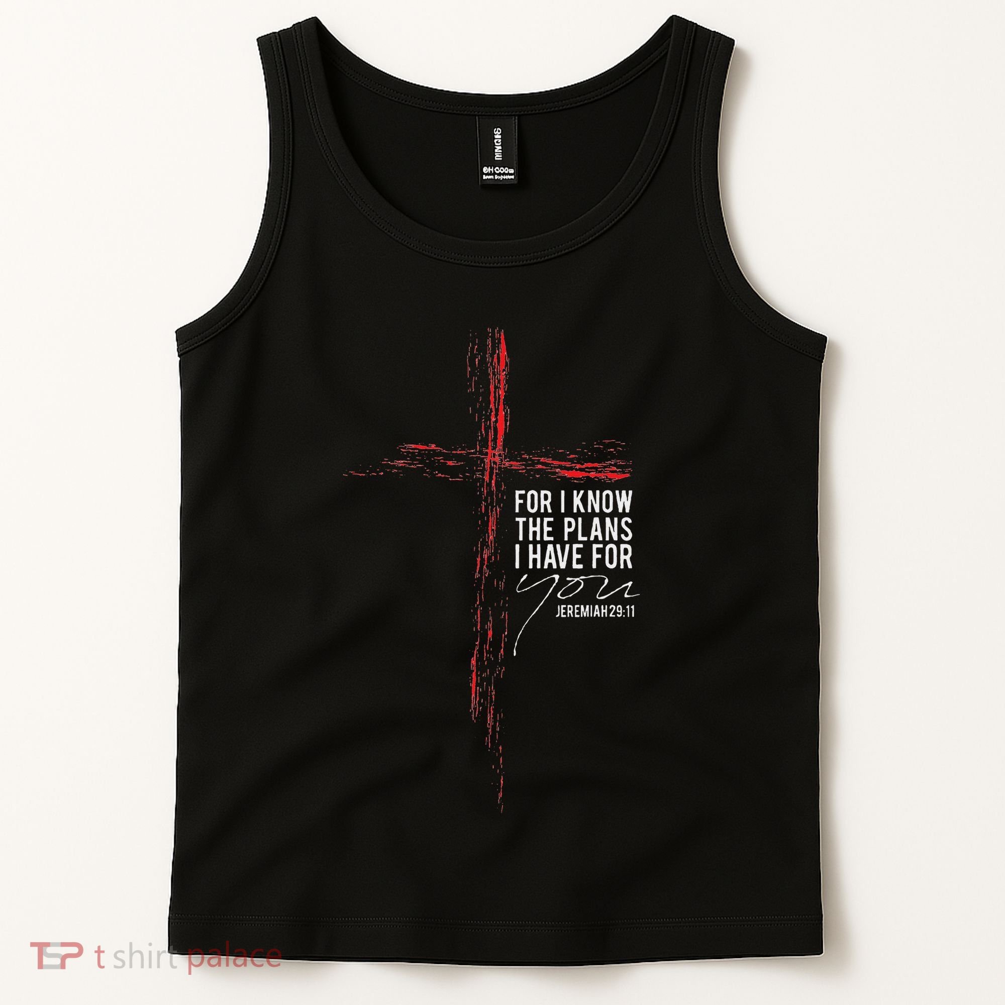 Jeremiah 2911 Christian Religious Faith Verse Cross Graphic Tank Top