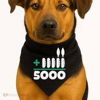 Jesus 2 Fishes 5 Breads 5000 Fed USA-Made Doggie Bandana thumb 1