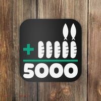 Jesus 2 Fishes 5 Breads 5000 Fed Coaster thumb 0