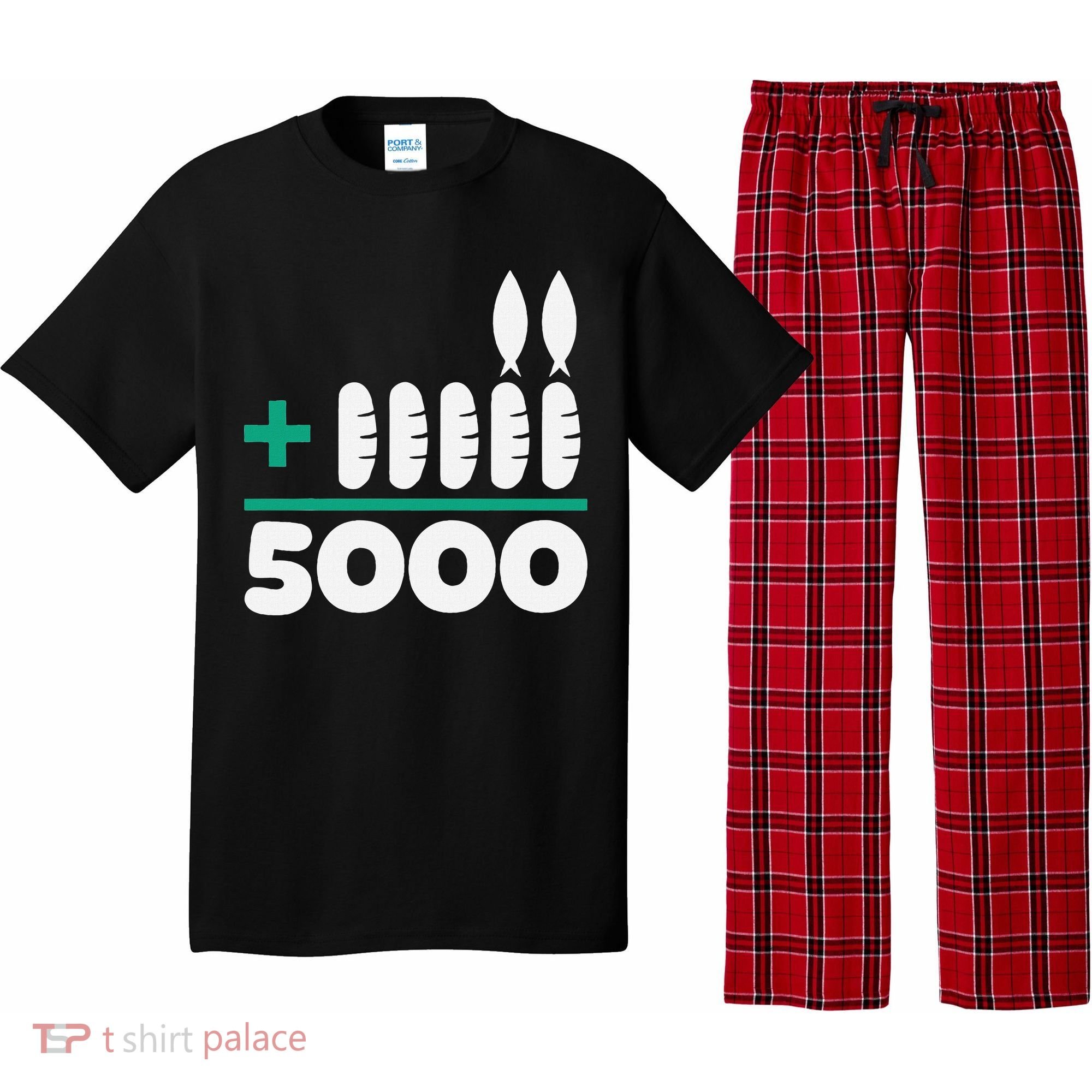 Jesus 2 Fishes 5 Breads 5000 Fed Pajama Set