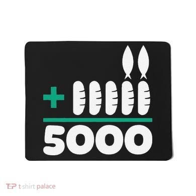 Jesus 2 Fishes 5 Breads 5000 Fed Mousepad