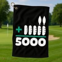 Jesus 2 Fishes 5 Breads 5000 Fed Golf Towel thumb 1