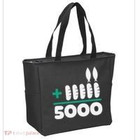 Jesus 2 Fishes 5 Breads 5000 Fed Tote Bag thumb 2
