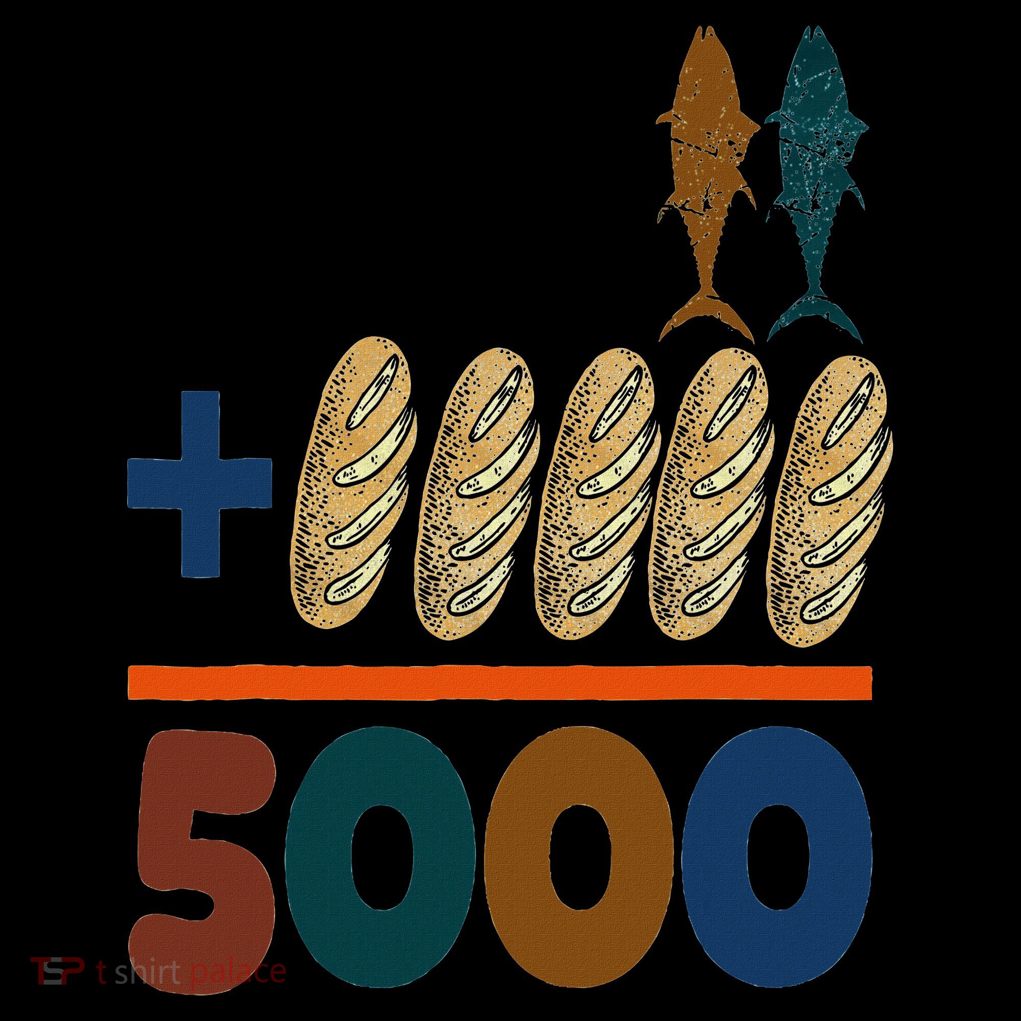 Jesus 2 Fishes 5 Breads 5000 Fed Sweatshirt