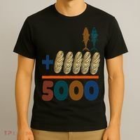 Jesus 2 Fishes 5 Breads 5000 Fed T-Shirt thumb 3