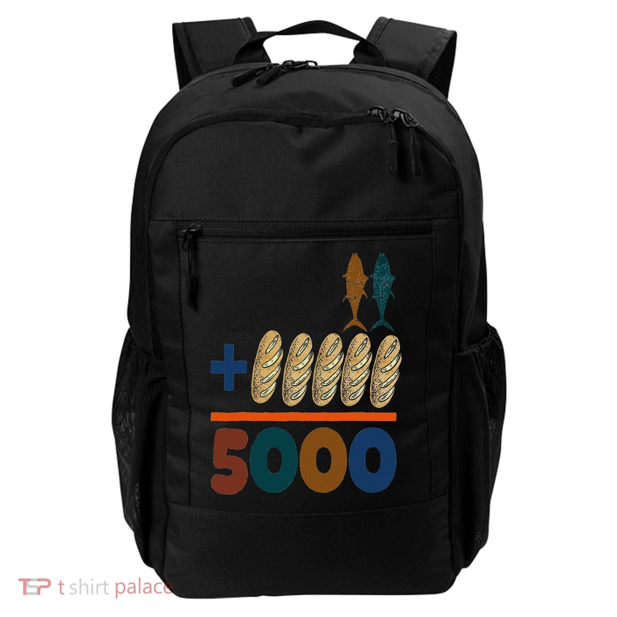 Jesus 2 Fishes 5 Breads 5000 Fed Backpack