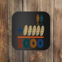 Jesus 2 Fishes 5 Breads 5000 Fed Coaster thumb 0