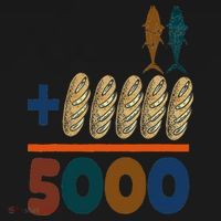 Jesus 2 Fishes 5 Breads 5000 Fed Baby Bodysuit thumb 2