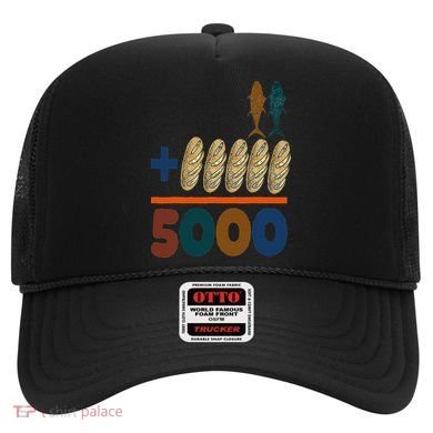 Jesus 2 Fishes 5 Breads 5000 Fed Hat