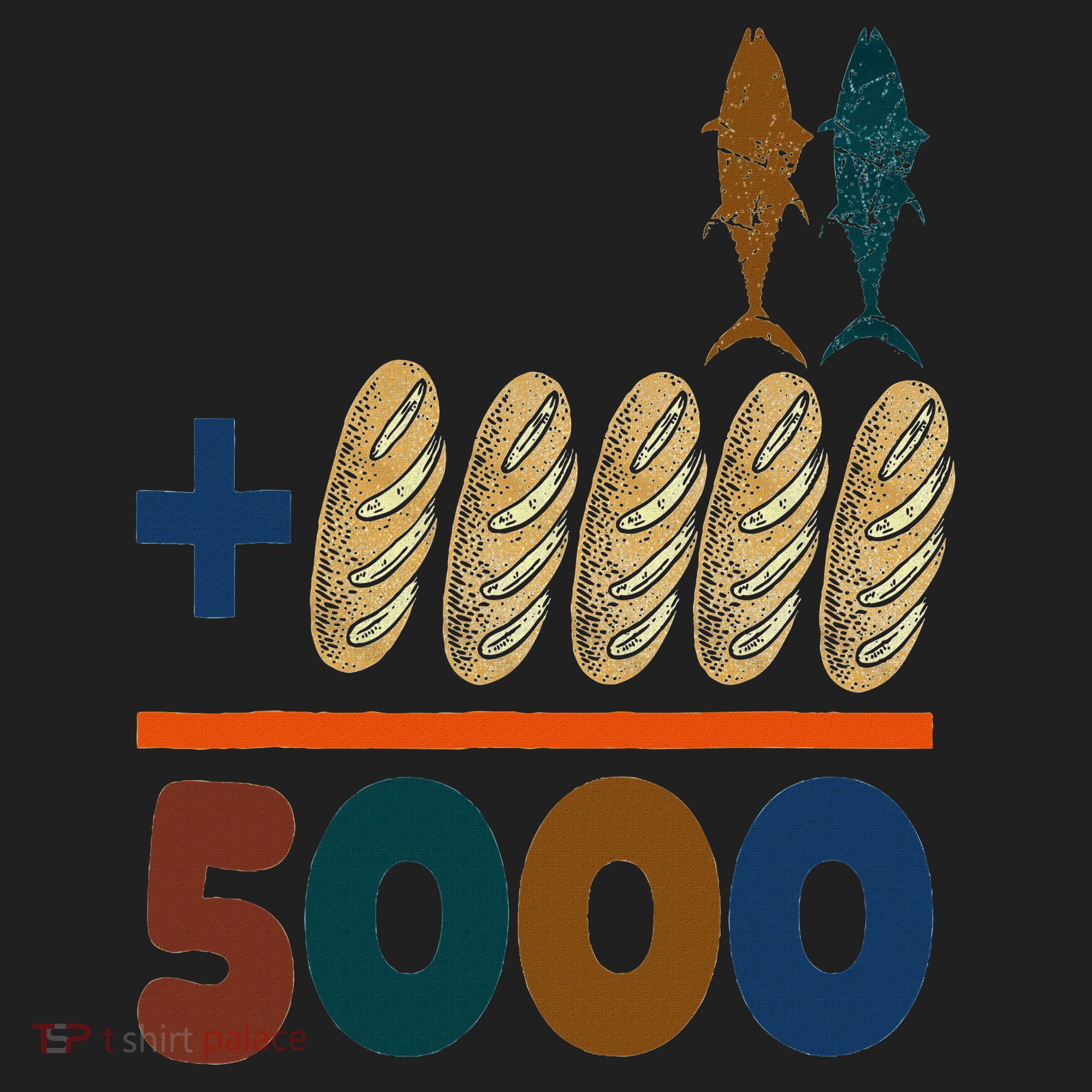 Jesus 2 Fishes 5 Breads 5000 Fed Hat