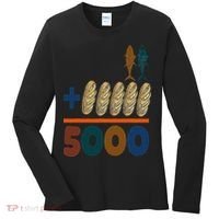 Jesus 2 Fishes 5 Breads 5000 Fed Women's Long Sleeve Shirt thumb 0