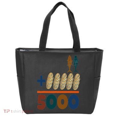 Jesus 2 Fishes 5 Breads 5000 Fed Tote Bag