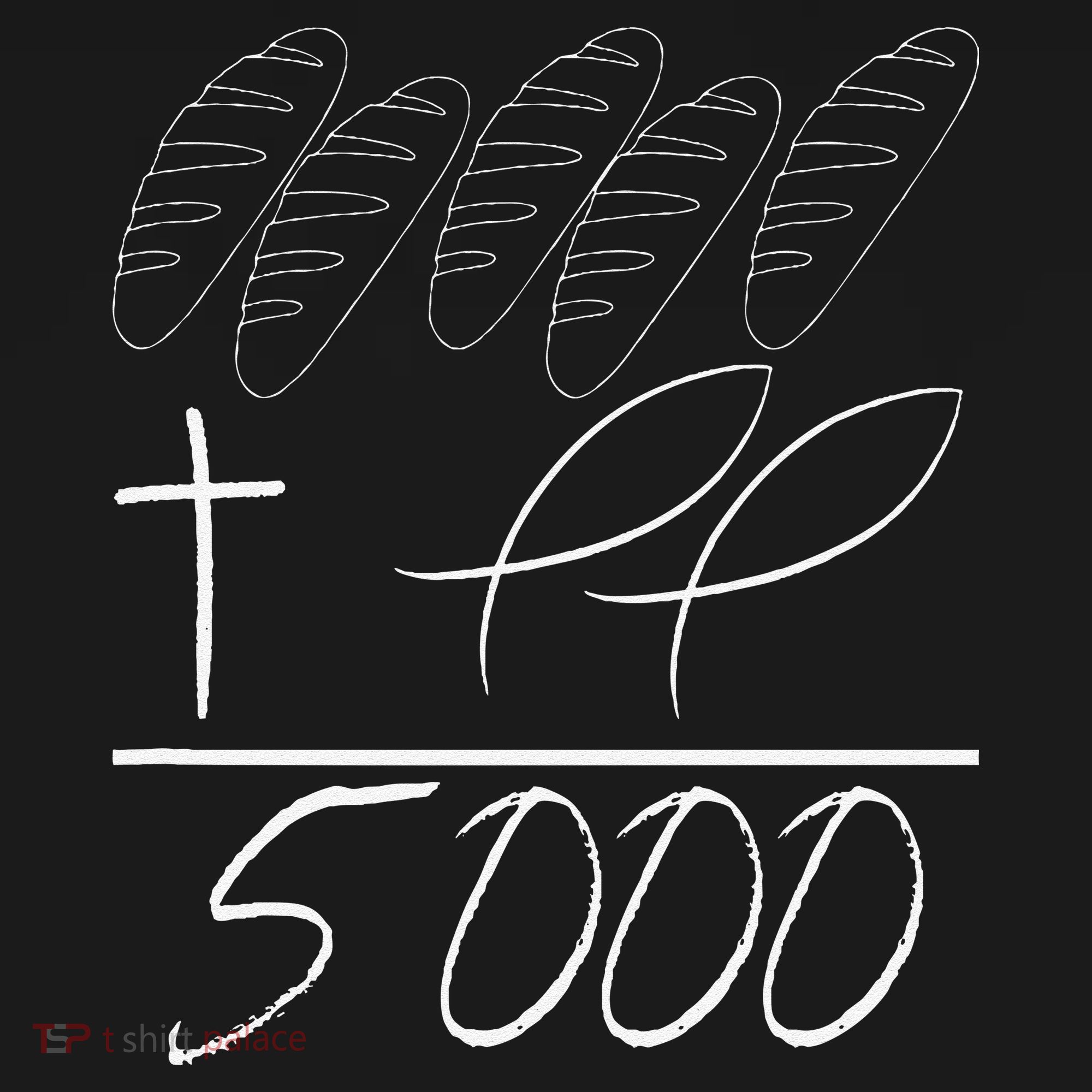 Jesus 2 Fishes 5 Breads 5000 Chosen Against The Current Backpack