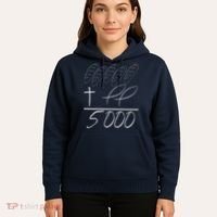 Jesus 2 Fishes 5 Breads 5000 Chosen Against The Current Hoodie thumb 5