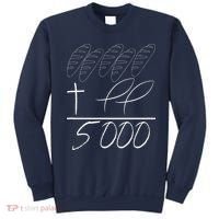 Jesus 2 Fishes 5 Breads 5000 Chosen Against The Current Sweatshirt thumb 0
