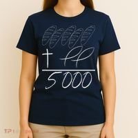 Jesus 2 Fishes 5 Breads 5000 Chosen Against The Current T-Shirt thumb 4