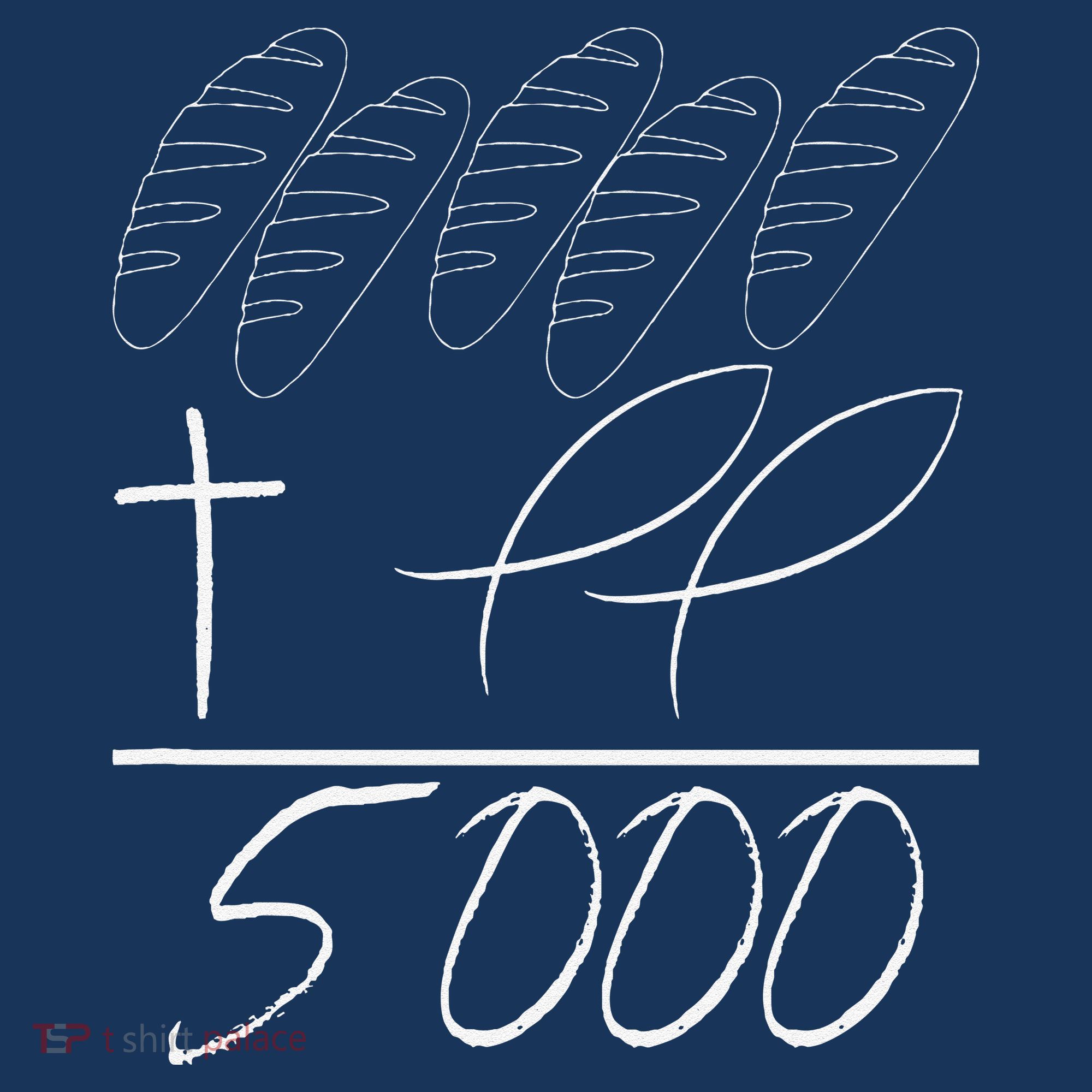 Jesus 2 Fishes 5 Breads 5000 Chosen Against The Current Women's Hoodie