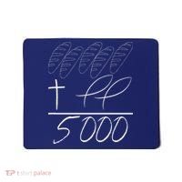 Jesus 2 Fishes 5 Breads 5000 Chosen Against The Current Mousepad thumb 0