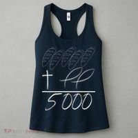Jesus 2 Fishes 5 Breads 5000 Chosen Against The Current Women's Tank Top thumb 3