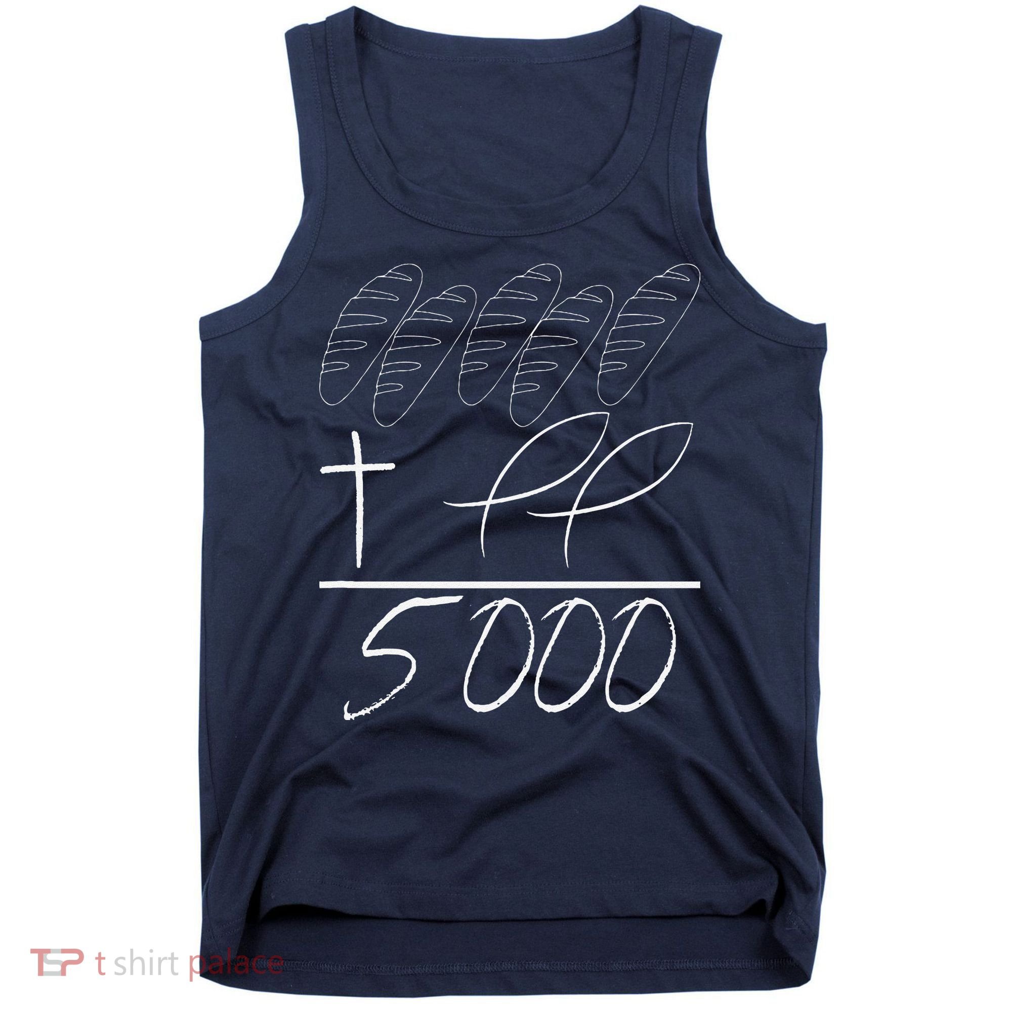 Jesus 2 Fishes 5 Breads 5000 Chosen Against The Current Tank Top