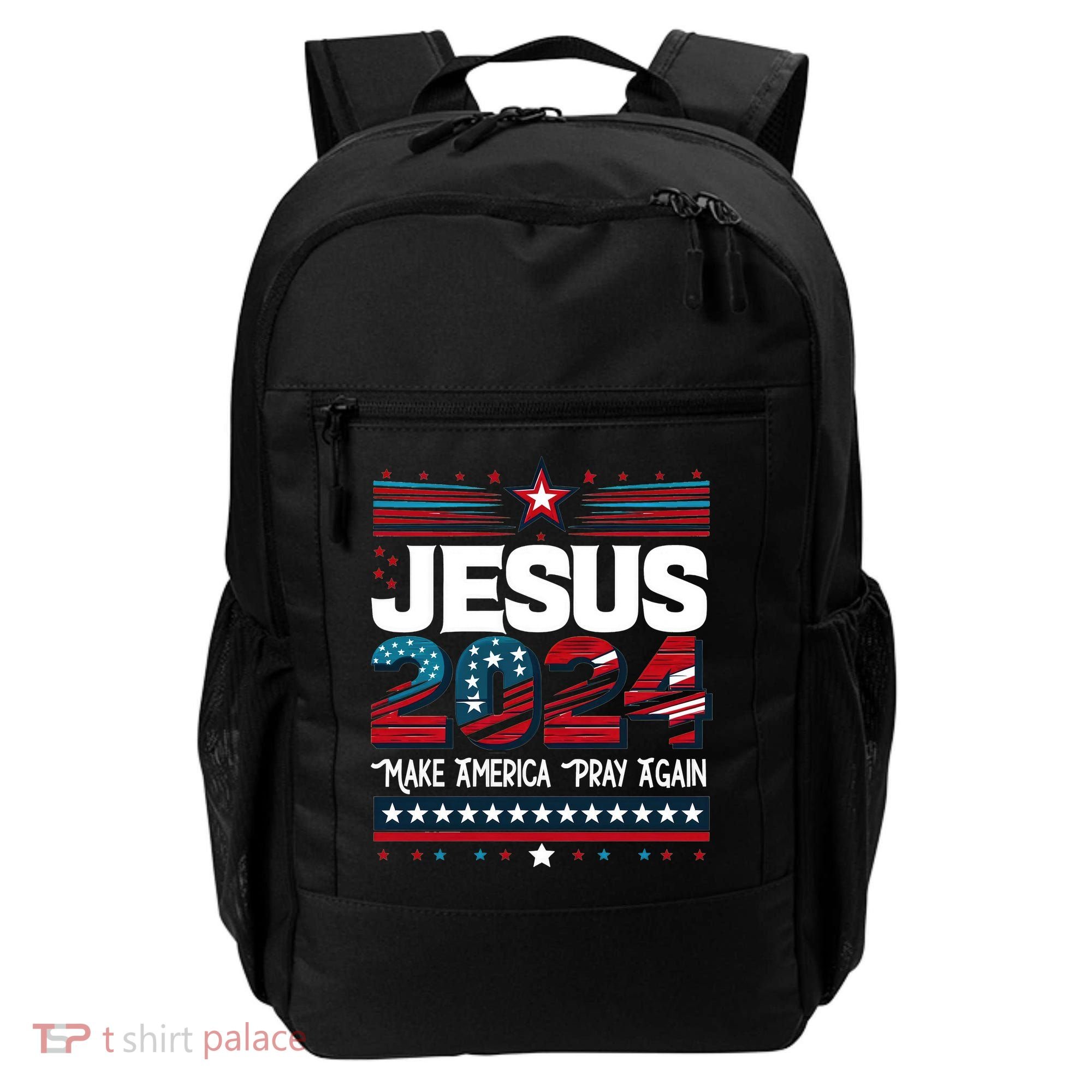 Jesus 2024 Make America Pray Again Backpack