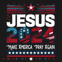 Jesus 2024 Make America Pray Again Backpack thumb 2