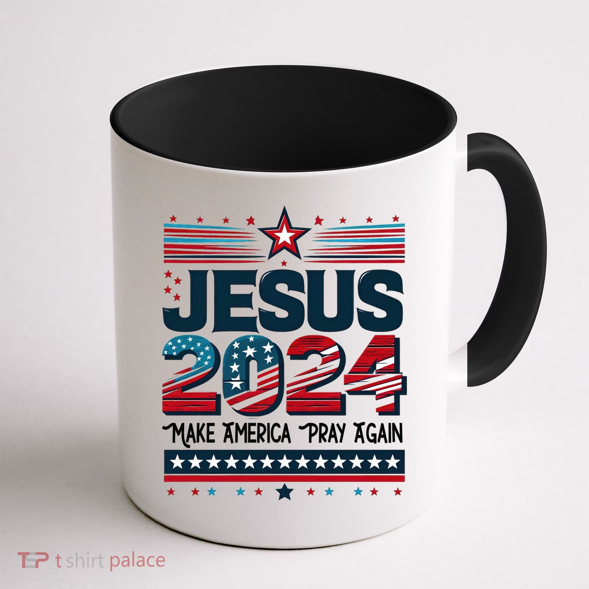 Jesus 2024 Make America Pray Again Coffee Mug