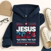 Jesus 2024 Make America Pray Again Hoodie thumb 4
