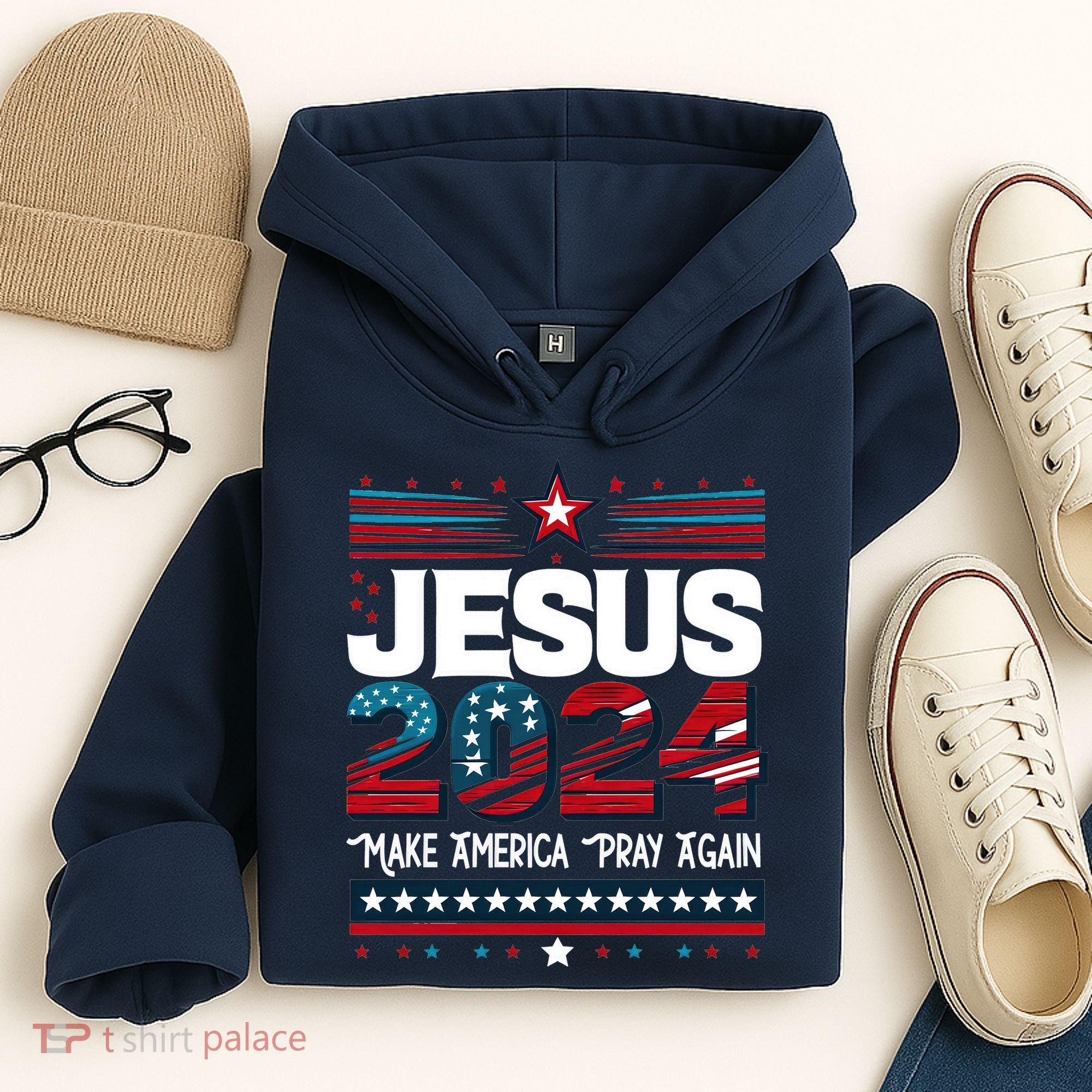 Jesus 2024 Make America Pray Again Hoodie