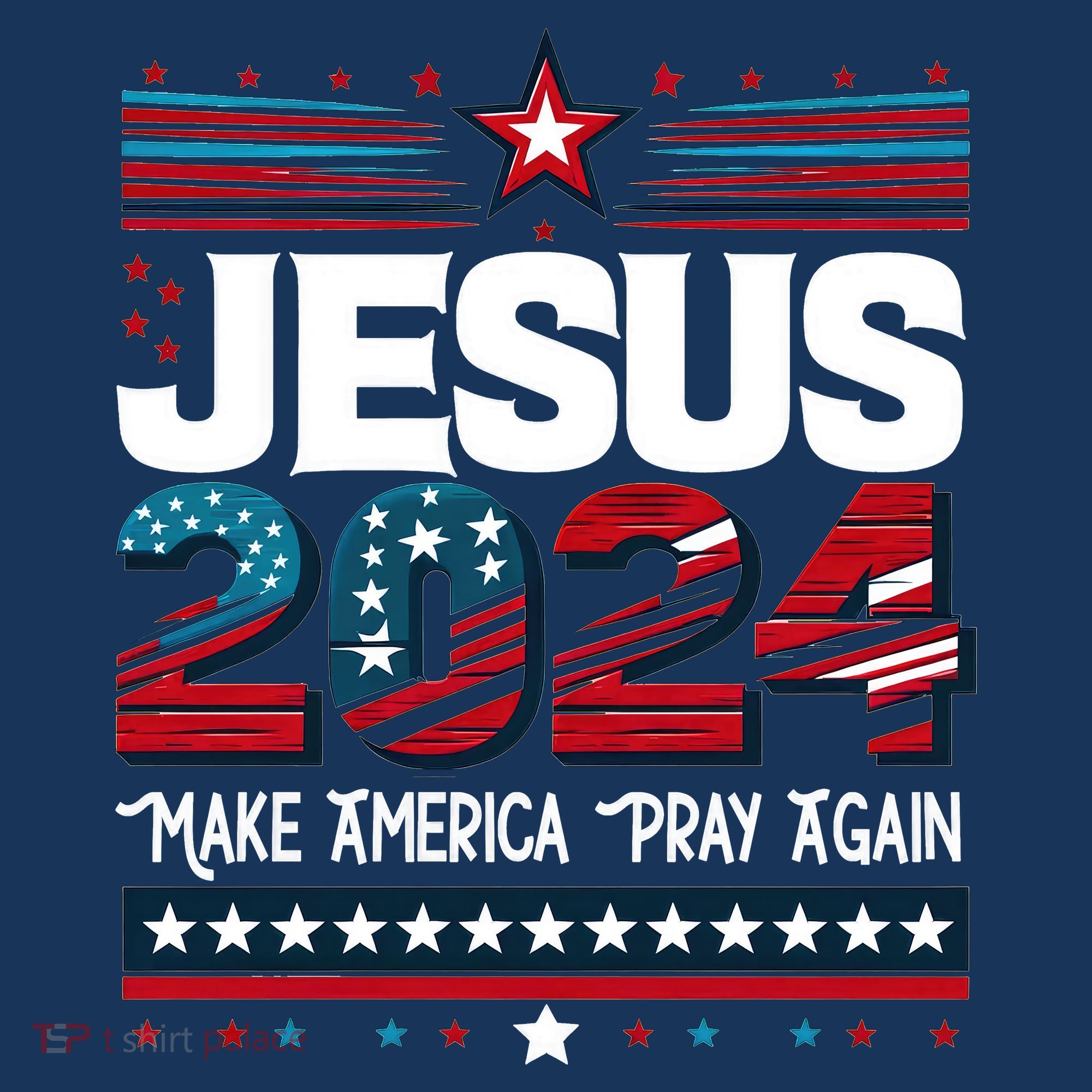 Jesus 2024 Make America Pray Again Apron