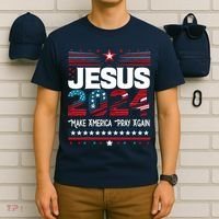 Jesus 2024 Make America Pray Again T-Shirt thumb 6