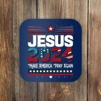 Jesus 2024 Make America Pray Again Coaster thumb 0
