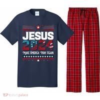 Jesus 2024 Make America Pray Again Pajama Set thumb 0