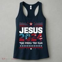 Jesus 2024 Make America Pray Again Women's Tank Top thumb 3
