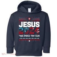 Jesus 2024 Make America Pray Again Toddler Hoodie thumb 0