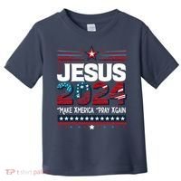 Jesus 2024 Make America Pray Again Toddler T-Shirt thumb 0