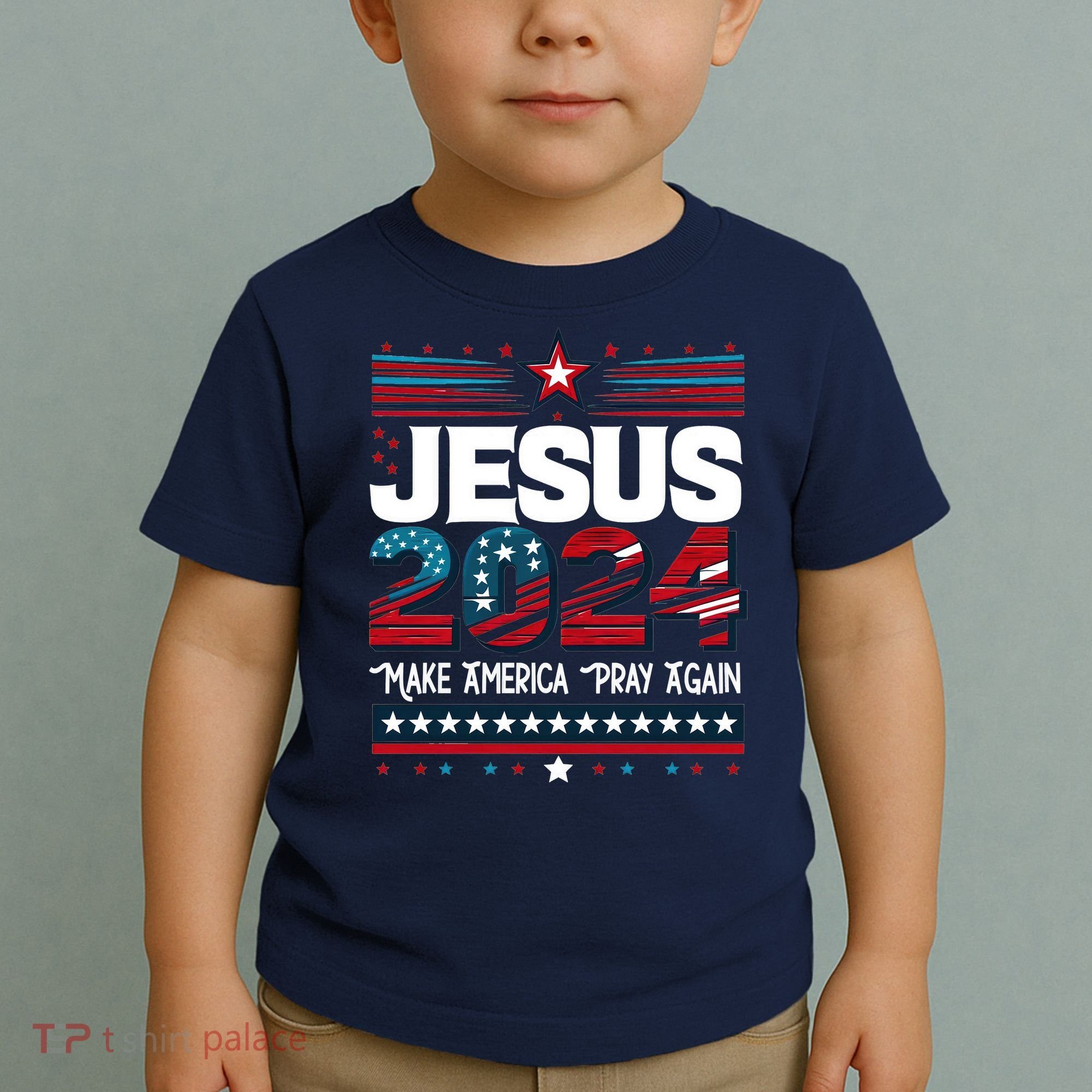 Jesus 2024 Make America Pray Again Toddler T-Shirt