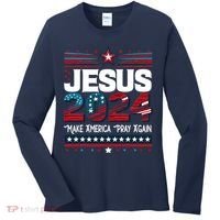 Jesus 2024 Make America Pray Again Women's Long Sleeve Shirt thumb 0