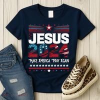 Jesus 2024 Make America Pray Again Women's T-Shirt thumb 3