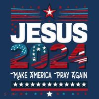 Jesus 2024 Make America Pray Again Women's T-Shirt thumb 6