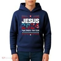 Jesus 2024 Make America Pray Again Kids Hoodie thumb 4