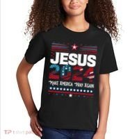 Jesus 2024 Make America Pray Again Kids T-Shirt thumb 2