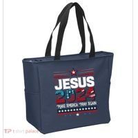 Jesus 2024 Make America Pray Again Tote Bag thumb 2