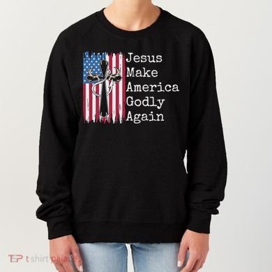 Jesus 2024 Vote Make America Godly Again Pray Again Women's Sweatshirt
