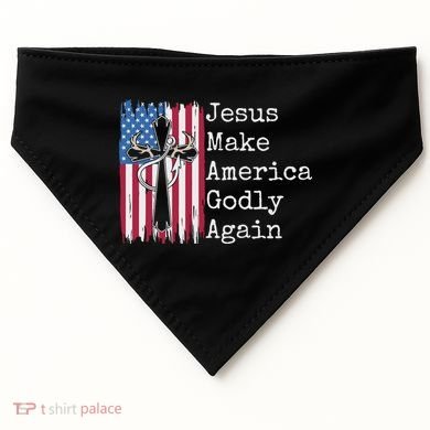 Jesus 2024 Vote Make America Godly Again Pray Again USA-Made Doggie Bandana
