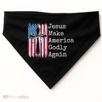 Jesus 2024 Vote Make America Godly Again Pray Again USA-Made Doggie Bandana thumb 0