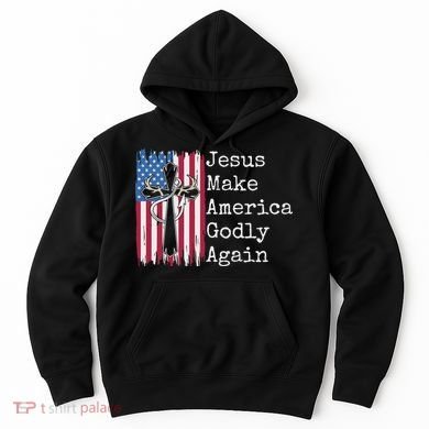 Jesus 2024 Vote Make America Godly Again Pray Again Hoodie
