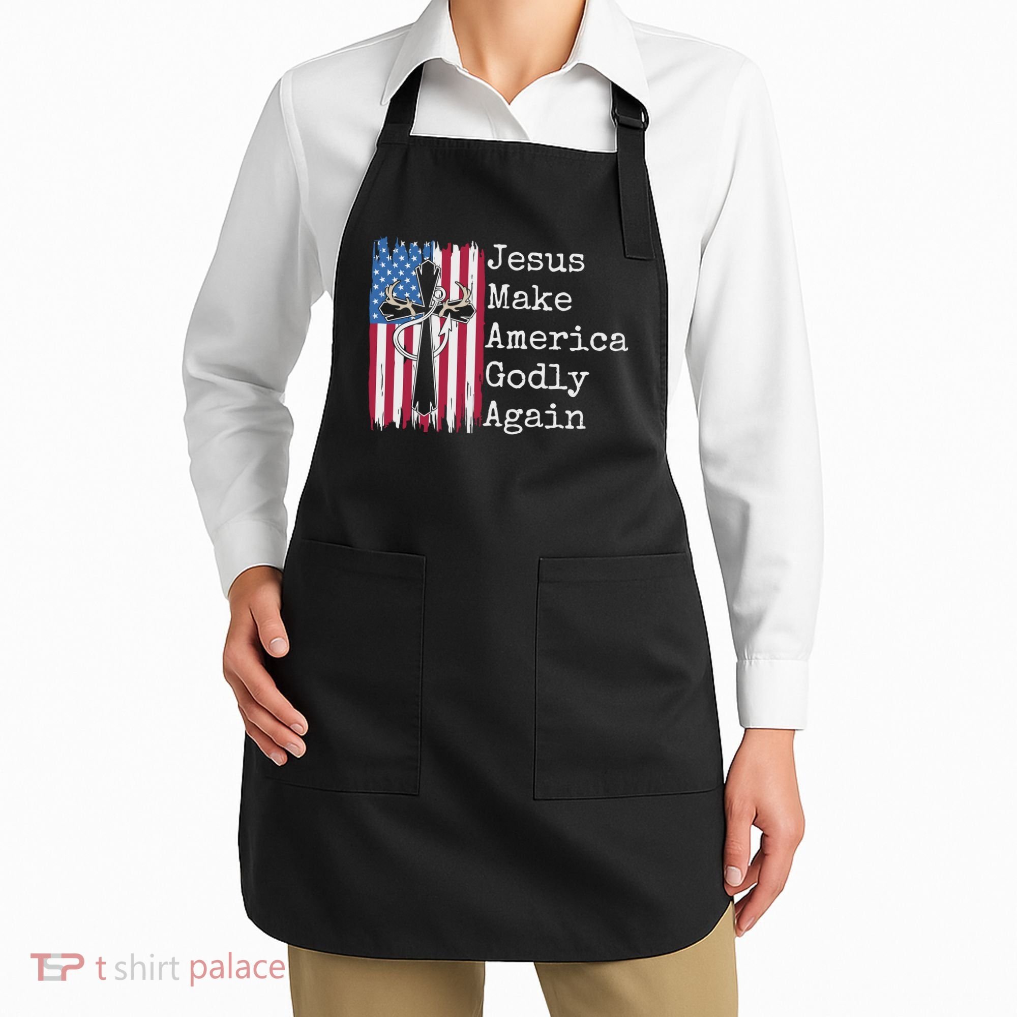Jesus 2024 Vote Make America Godly Again Pray Again Apron